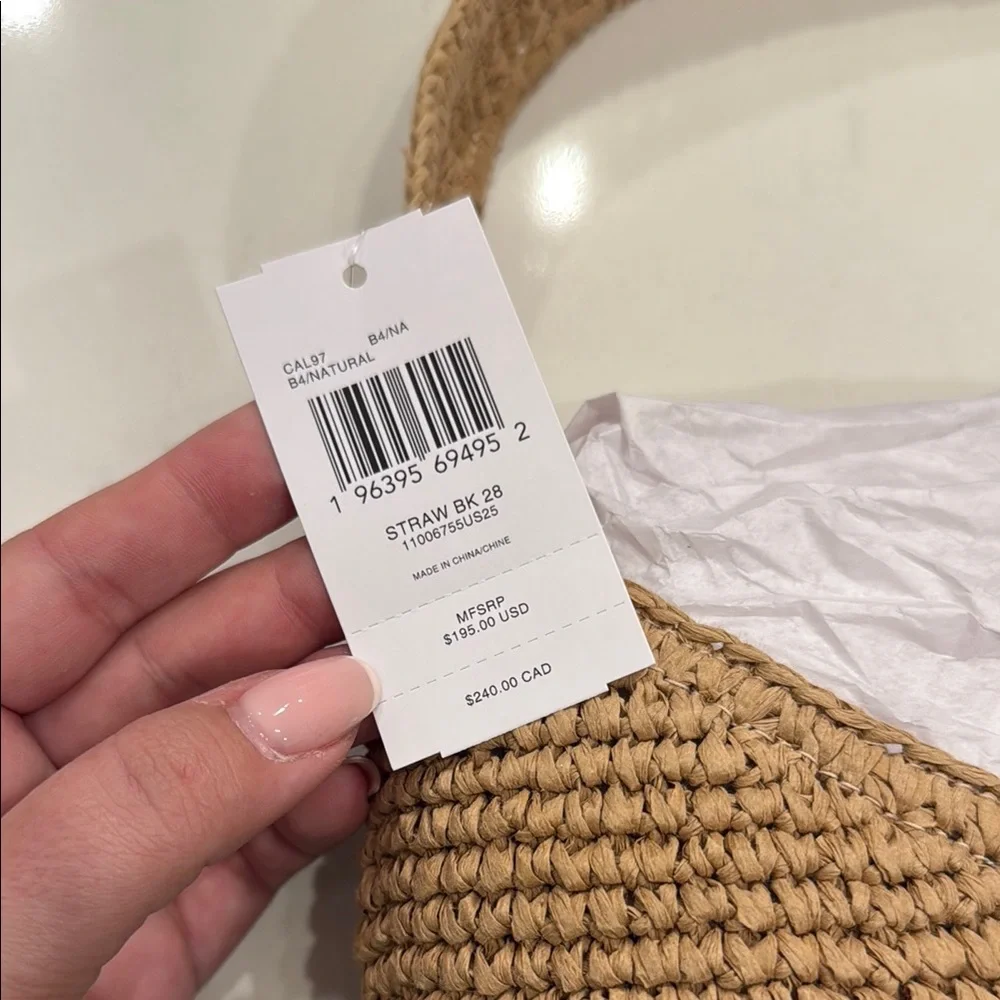 SOLD OUT Coach Brooklyn Raffia 28 - Picture 2 of 3